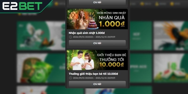 Điều kiện nhận khuyến mãi